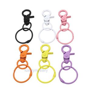 Keychains Lonyards 50pcs / lot Split Key Ring 30 mm couleur peinture fermère fermor