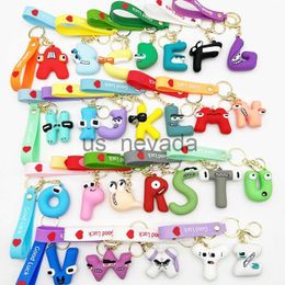 Porte-clés Longes Alphabet Lore Porte-clés Jouets Anglais Lettre Animal Poupées Ornement Pendentif Sac Pour Enfants Enfants Éducatifs Cadeaux D'anniversaire J230724