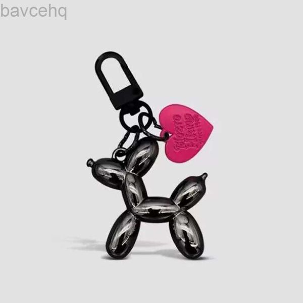 Keychains Lonyards Balloon Dog Modechain Modèles pour filles Sweet Ins Style Balloon Dog Téléphone Chaîne Clé Muckle ACCESSOIRES SAG PENDANT TOYS NEW D240417