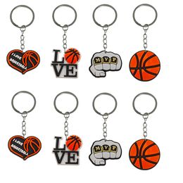 Keychains Lanyards Basketball Keychain for Goodie Bag Stuffers fournit des hommes clés Men de clés de trousse d'école appropriée sac à dos cool Backpac OTRTH