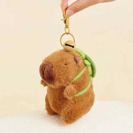 Keychains Lanyards Capybara Plush Keychain Cute Bag Pends Creative Fluffty Animales Keyring Kawaii Keychains Birthday Gift 2023 Tendencia Q240521