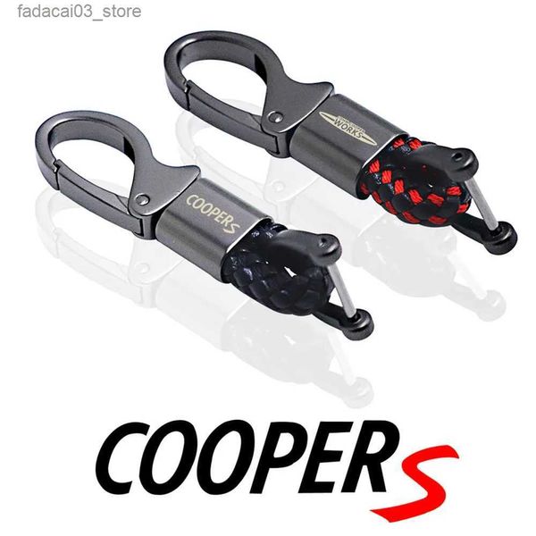 Porte-clés Lanyards voiture porte-clés microfibre bonne qualité pour mini coopers accessoires R56 R50 R51 R52 R53 R52 R55 R57 r58 r59 R60 Q240201