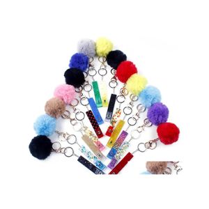 Porte-clés Longes Card Grabber Pour Femmes Ongles Longs Acrylique Débit Cartes Bancaires Porte-clés Porte-clés Atm Clip Pom Ball Drop Delivery F Dhyam