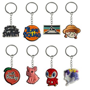 Keychains Lanyards Cartoon 9 43 Uit Stock Keychain Key Purse Handtas Charms voor vrouwen Car Beyring Cool Colorf Character met Wr Otv2e