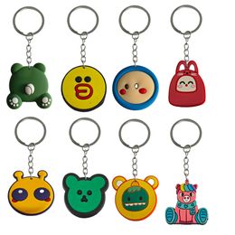 Keychains Lanyards Cartoon Personnages Keychain Keyring For Women Key Rings Scolarbag approprié Ring Men Tags Goodie Bag Sober Christm Otge9