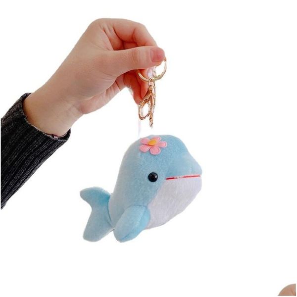 Porte-clés Longes Dessin Animé Dauphin Poupée En Peluche Jouets Mignon Animal Téléphone Porte-clés Pendentif Décoration De La Maison Rempli / Cadeaux En Peluche Drop De Dhu1B