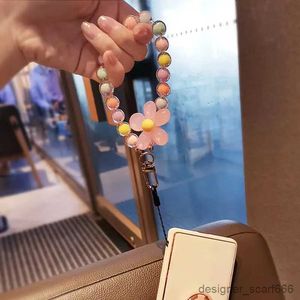 Keychains Lonyards Couleur Phone Mobile Lanyard bracelet bracelet Femmes Chaîne à main
