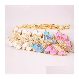 Keychains lanyards vergelijken met vergelijkbare items Bling Crystal Butterfly Pendant Keychain Insecten Key Chain Metal Ring Gift 4 kleuren D DHSA5