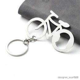 Keychains Lanyards Creative Bicycle Keychain Metal Boter Bottle Opender Bike Key Rings for Men Waist Buckle Accessories Sac Ornements Cadeaux