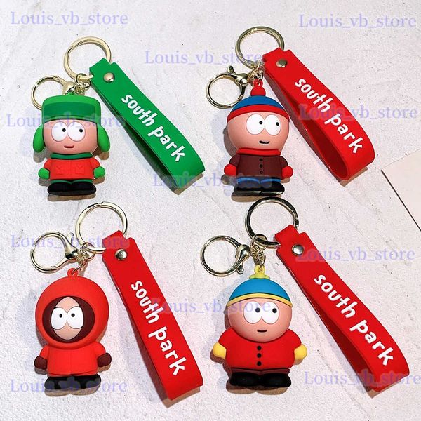 Porte-clés Longes Creative Cartoon Doll South Park Kyle Broflovski Porte-clés Pendentif Kenny Sac Voiture Porte-clés Eric.cartman Accessoires Cadeau En Gros T240330