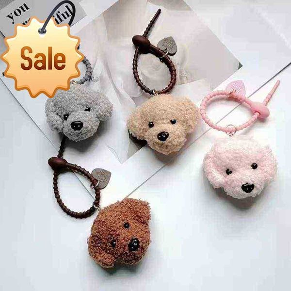 Keychains Lanyards Creative Lindo Teddy Dog Sile Keychain Love Animal Student Bag Pending Car Accesorios de joyería Accesorios de joyería T220909ug