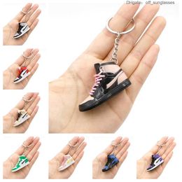 Porte-clés Lanyards Creative Mini PVC Baskets pour hommes Femmes Gym Sports Chaussures Porte-clés Sac à main Chaîne Chaussure de basket-ball Clé Ho Dhrkp DC1Y