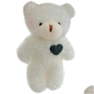 Porte-clés Longes Dessin Animé Mignon 11 Cm Ours En Peluche Chien En Peluche Poupée Porte-clés Porte-clés De Voiture Sac Pendentif Jouets Pour Enfants Noël Gif Dhsxn