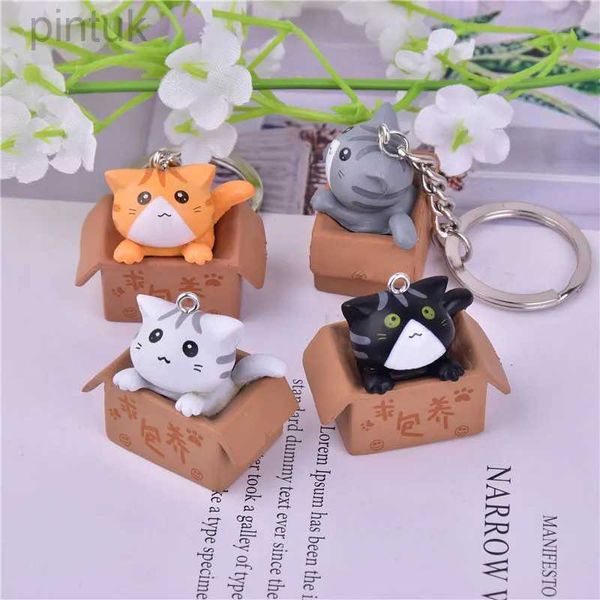 Llaveros Cordones Lindo Dibujos Animados Mascota Gato Llavero Lucky Fortune Cartón Gato Juguete Llavero para Mujeres Hombres Coche Bolso Teléfono Caja Colgante Parejas Regalo ldd240312