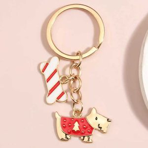 Keychains lanyards schattige email Keychain Dog Bone Key Ring Animal Chains Souvenir Geschenken voor vrouwen Handtas Accessorie Auto Hangende DIY -sieraden Q240403