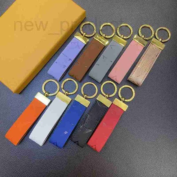 Keychains Lanyards Designer Car Carrychain Keychain Keychain Luxury Course de luxe en cuir SF6W