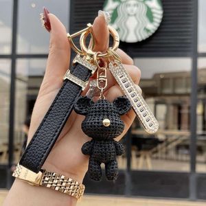 sleutelhangers lanyards designer sleutelhanger luxe tas charme vrouwelijke schattige beer sleutelhanger mode haarbal hanger trendy accessoires nummerplaat creatief voortreffelijk goed11