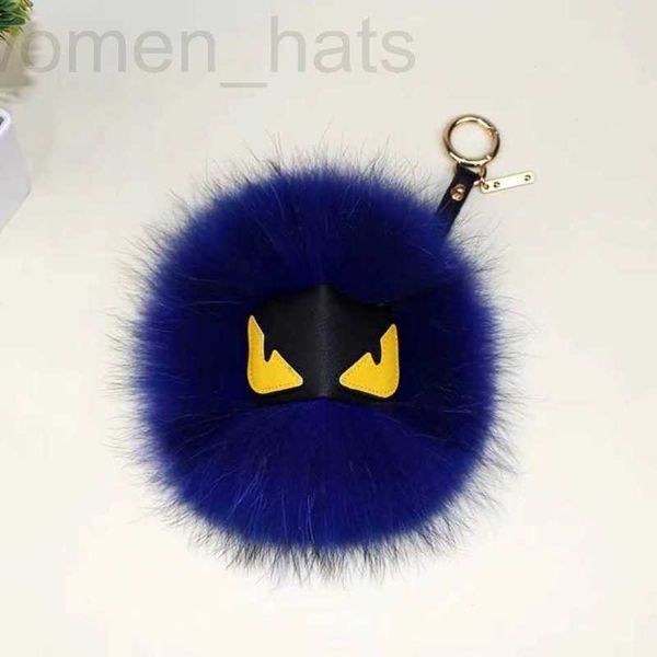 Porte-clés Lanyards Designer Petit Monstre Pendentif pour femmes Fox Fourrure Hairball Sac Décoration suspendue Accessoires en peluche Sac Clé en BI9E