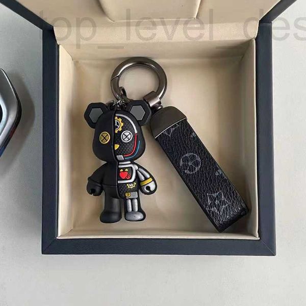 Keychains Lanyards Designer Luxurys Keychain Leather Little Bear Design Fashion Style Casual Key Chain Tempérament Popular Popular Hanging Sac Téléphone LTMJ