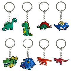 Keychains Lonyards Dinosaur Keychain Course pour hommes pour enfants Favors Favore de sac de voiture approprié Sac Goodie Stuffers Supplies Pendants AC OTJEO