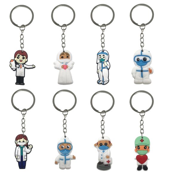 Keychains Lanyards Doctor Keychain for Men Goodie Bag Stuffers Supplies Backpack Keyring Sacquage de classe