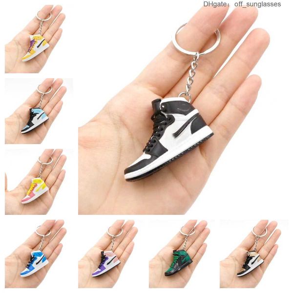 Schlüsselanhänger Lanyards Emation 3D Mini Basketballschuhe Drei Nsional Modell Schlüsselbund Turnschuhe Paar Souvenir Handy Schlüsselanhänger D KFE6