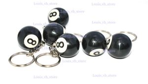 Llaveros Cordones Moda Creativa Billar Piscina Llavero Mesa Bola Llavero Lucky Black NO.8 Llavero 32mm Resina Bola Joyería Regalo al por mayor T240330