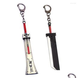 Keychains Lanyards Fashion Game Movies Keychain Metal Sword Chaveiro Keyrings auto Key Keten Sieraden Llaveros Emel22 Drop Delivery DHQDI