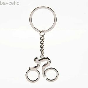 Keychains Lanyards Fashion Metal Sporty Casual Man Road Road Figure Course Keychain Keyring Souvenirs créatifs pour le vélo de vélo Biker D240417