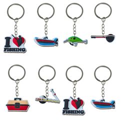 Keychains Lonyards outils de pêche 2 Chatianchain pour les enfants faveurs Favors Goodie Bag Stuffers Supplies Prix de classe Prises de clés OTVMO APPOSIBLE