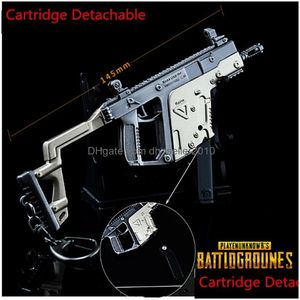 Keychains Lanyards Game Pubg SKS Scal Cartridge Detachable Gun Model 17cm sleutelhanger van hoogwaardige sleutelhanger Lover Gifts Drop Deli DH7MU