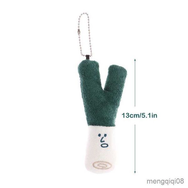 Llaveros Cordones Verde Peluche Juguete Dibujos animados Vegetal Colgante Suave Muñeca Rellena Llavero Mochila Bolsa de Coche Llavero Decoración Regalo para Niños R231103