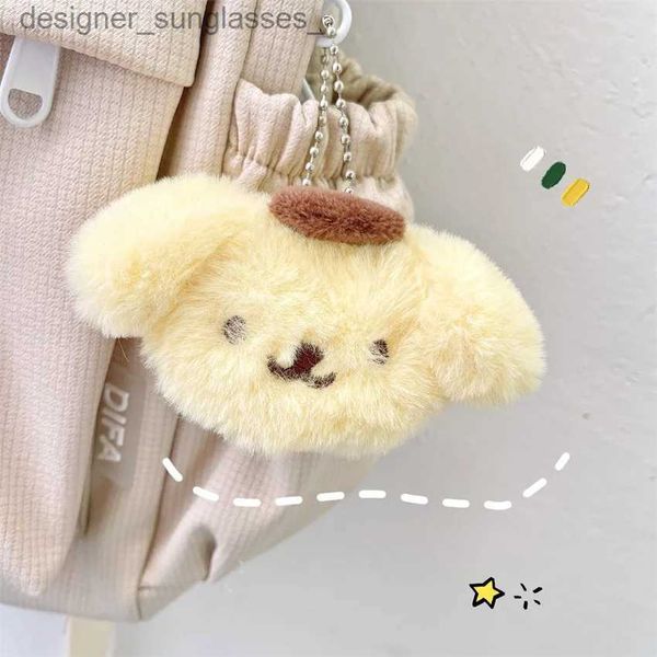 Porte-clés longes Janese mignon Anime peluche chiot lapin chat petit pendentif porte-clés sac suspendu décoration sac à dos accessoires décoratifs CoupleL231107