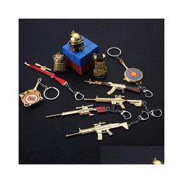 Porte-clés longes Jedi survie porte-clés casque en or modèle pendentif manger poulet porte-clés livraison directe Dhnpv