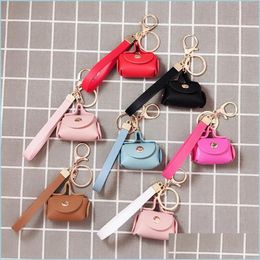 Keychains Lanyards Keychains Creative Keyring Fashion Cute Mini Bag Key Chain Women Car Purse Pingant Gift Decoration Sieraden Acce Dhndg