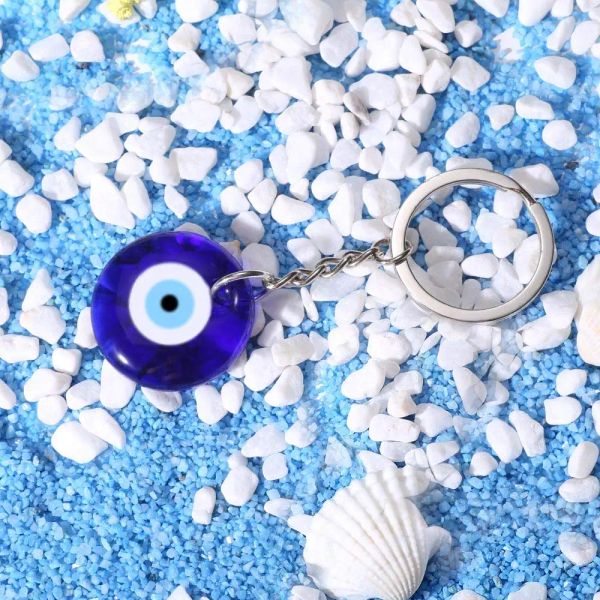 Porte-clés Longes L Evil Eye Porte-clés Porte-clés Pour Femmes Hommes Voiture Bonne Chance Chanceux Charme Protection DIY Chaînes Drop Livraison Amigk