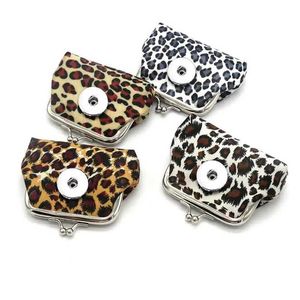 Keychains Lanyards Leopard Print Mini 020 Fabric Cuir 18 mm Boucle Childrens Charme portefeuille portefeuille Bijoux de trèfle Q240521