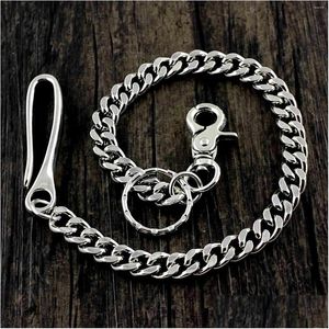 Sleutelhangers lanyards lange metalen portemonnee riem ketting rots punk broek hipster pant jean sleutelhanger zwarte ring clip sleutelhangersheren hiphop dhkki