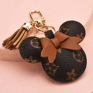 Porte-clés Longes de luxe en cuir à carreaux, classique, exquis, de styliste, en alliage de zinc, unisexe, cadeau, accessoires de bijoux de haute qualité