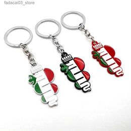 Porte-clés longes porte-clés de voiture en métal porte-clés automatique porte-clés pendentif pour Alfa Romeo Giulietta 147 156 155 159 MITO Giulia GT Brera Spider Q240201