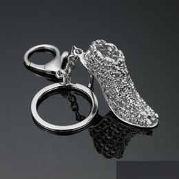 Porte-clés longes en métal chaussures à talons hauts porte-clés mousqueton porte-clés sac accroche bijoux de mode pour les femmes et Sandy Drop Ship de Dhvi3