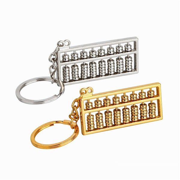 Porte-clés Longes Métal Porte-clés Creative Simation Mini Abacus Porte-clés Lage Décoration Pendentif Porte-clés Mode Cadeau Drop Delive Dhxrg