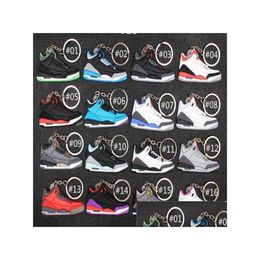 Sleutelhangers Lanyards Mini Sile Sneaker Sleutelhanger Vrouw Mannen Kinderen Sleutelhanger Gift Designer Schoenen Handtas Ketting Basketbal Houder Drop Del Dhgun