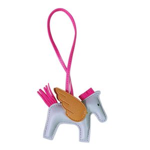 Keychains Lonyards New H Family Pony Sac Pendentif Panier de légumes Kelly Car Key Angel Horse V2KY