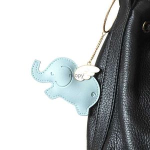 Keychains Lonyards Nouveaux dinosaures en cuir PU Whale Unicorn Elephant Bear Kechechain pour la voiture clés de la voiture Femmes Key Holder Girls Charm Sac Couple Pendre