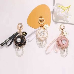 Keychains Lanyards Pearl Camilla Keychain Carbag Saclet Pendre pour femmes