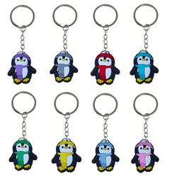 Keychains Lanyards Penguin Keychain Key Chain Accessories voor Backpack Handtas en auto Gift Valentines Day Ring Boys Cool Colorf Cha OT9TF