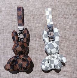 Keychains Lanyards Konijnenleren sleutelhanger hanger voor rugzakken - hoogwaardige mode -accessoire