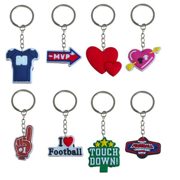 Keychains Lanyards Rugby 13 Keychain Goodie Bag Sobers fournit des anneaux clés pour les prix en classe Course de clés de trousse d'école appropriée b otmoz