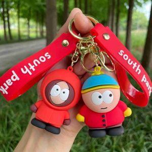 Llaveros Cordones South Parkes Muñecas Llaveros Figura de anime Llavero Bolsas Kawaii Colgante Juguetes para niños Lindo llavero de coche Mochilas Colgantes Regalos Y218